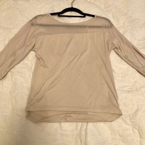 Beige 3/4 sleeve top